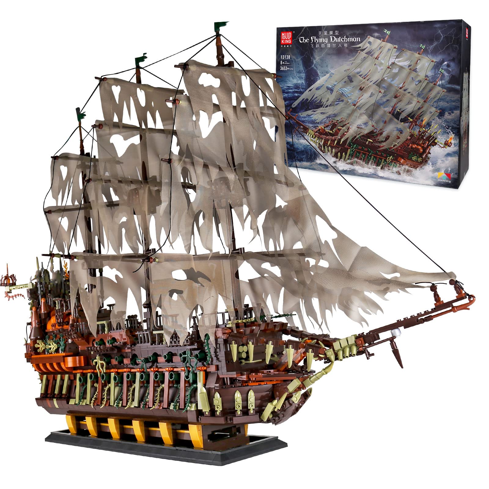 Mould King 13138 The Flying Dutchman Piratenboot 3653+ bouwstenen